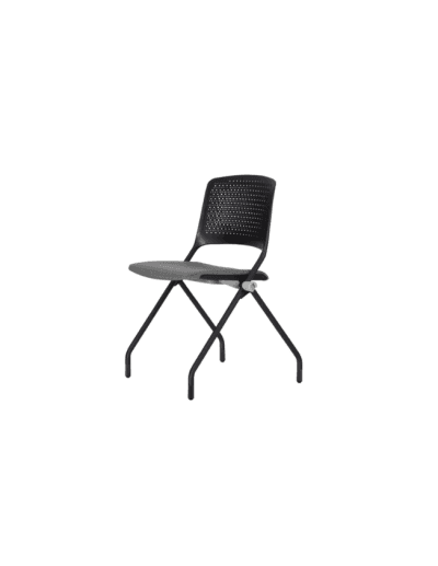 POLY - Silla Fija Tapizada y Polipropileno Plegable