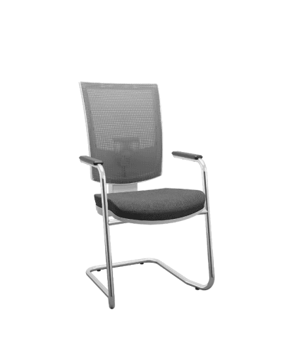 FLASH Cinza- Silla respaldo alto malla